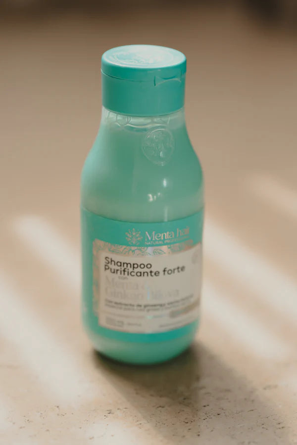 Shampoo Purificante Forte con Menta y Ginkgo Biloba X550ml