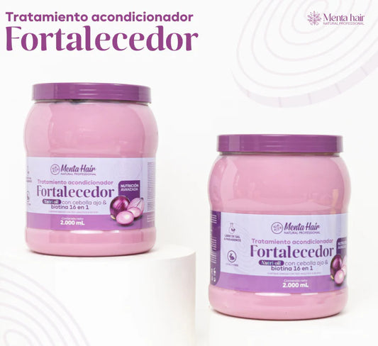 Tratamiento Acondicionador Fortalecedor nutrioil con cebolla ajo y biotina 16 en 1 - X2000ml