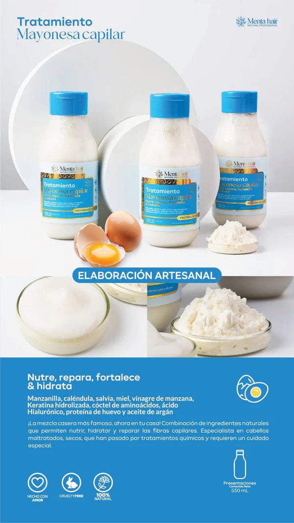 Menta Hair Tratamiento Mayonesa x550